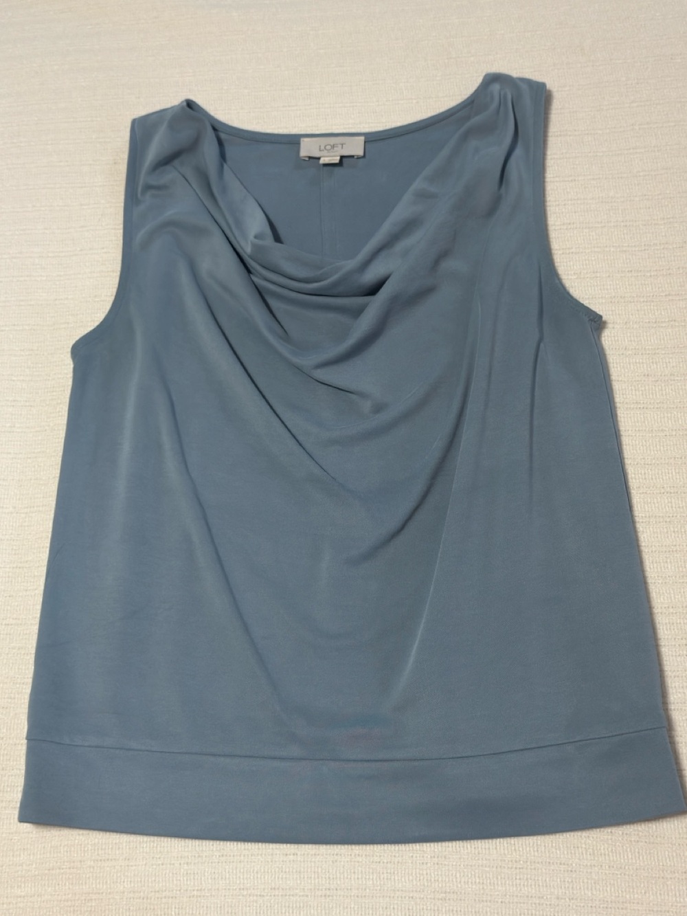 LOFT Sleeveless Top / Steel Blue / Small